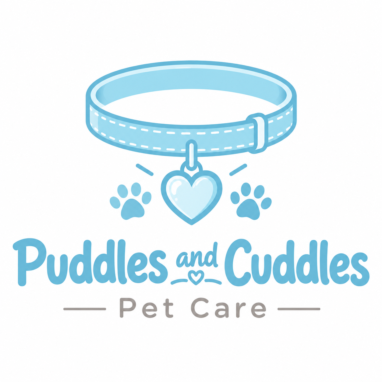 Puddles & Cuddles Pet Care logo